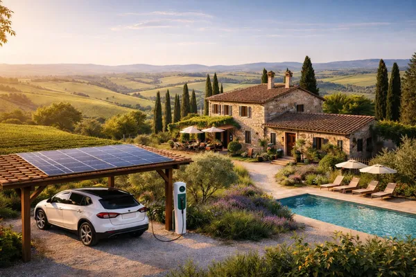 AI Agriturismo met laadpaal