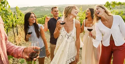 Italiaanse wijnproevereij