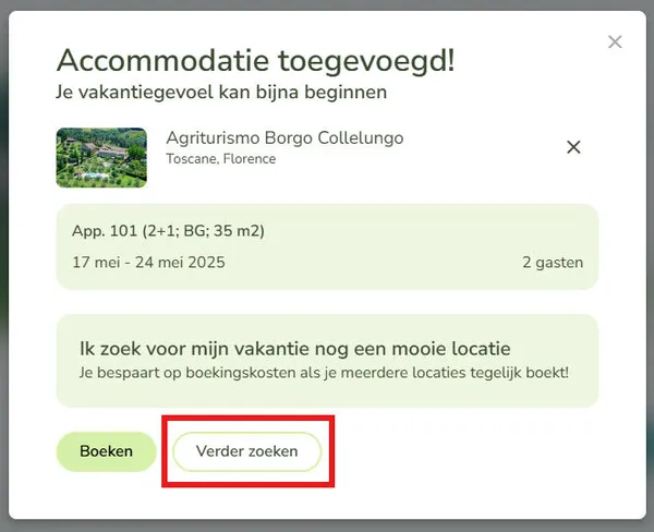Knop Boeken 2 of meer locaties
