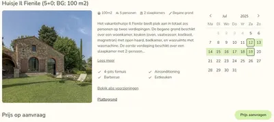 Prijsaanvraag nieuwe seizoen 2